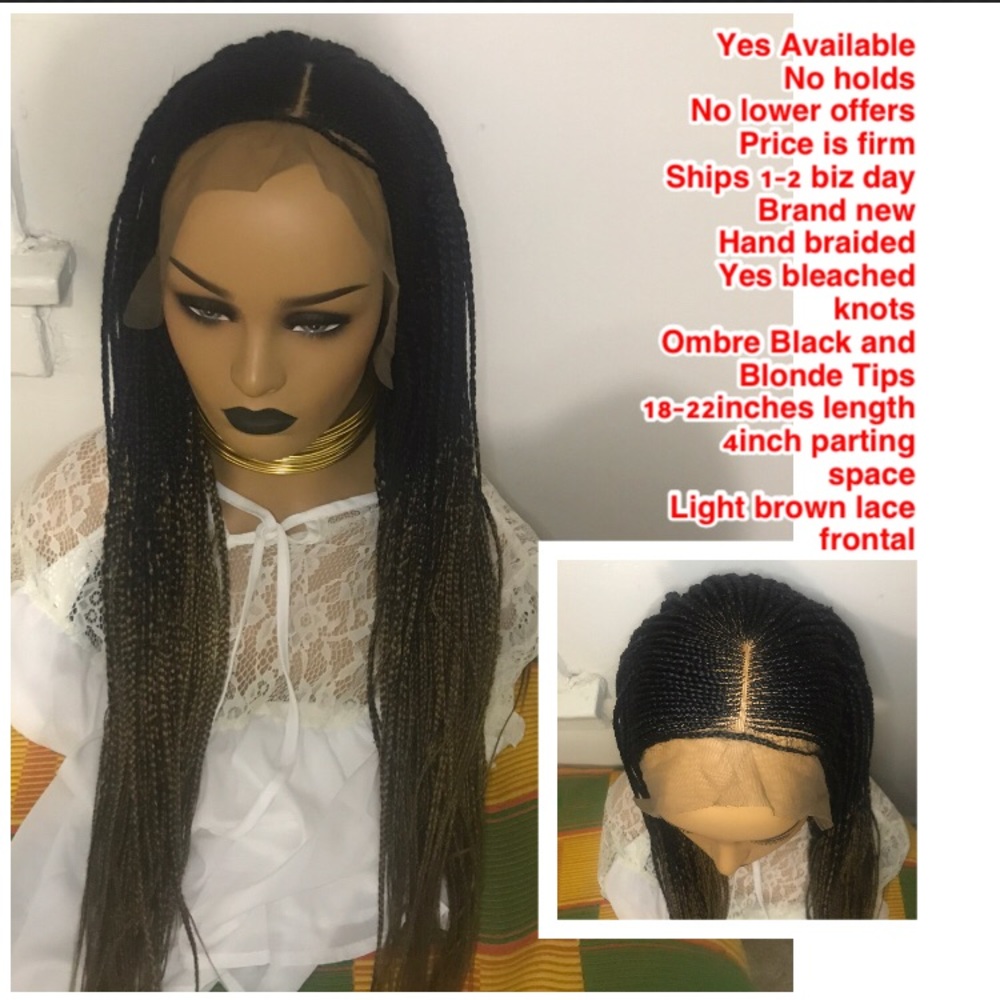 Lacefrontal Ghana Cornrow Braid wig yes available